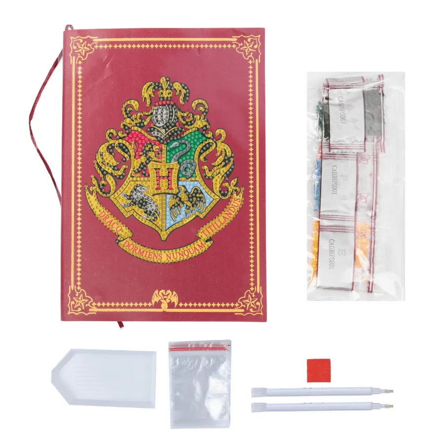 Craft Buddy Crystal Art Hogwarts Crest planner A5