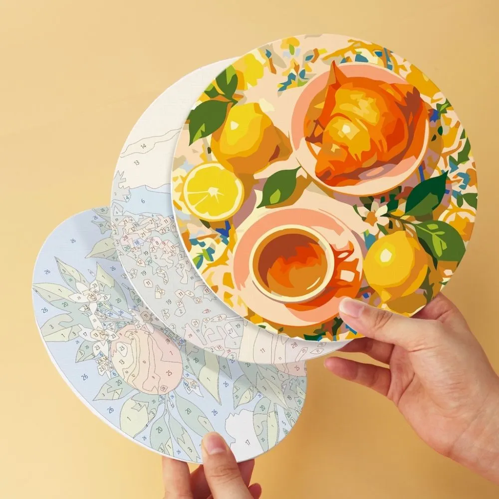 Figured'Art Mini Dolce Vita-uitstapje schilderen op nummer 6 schijven Ø20cm