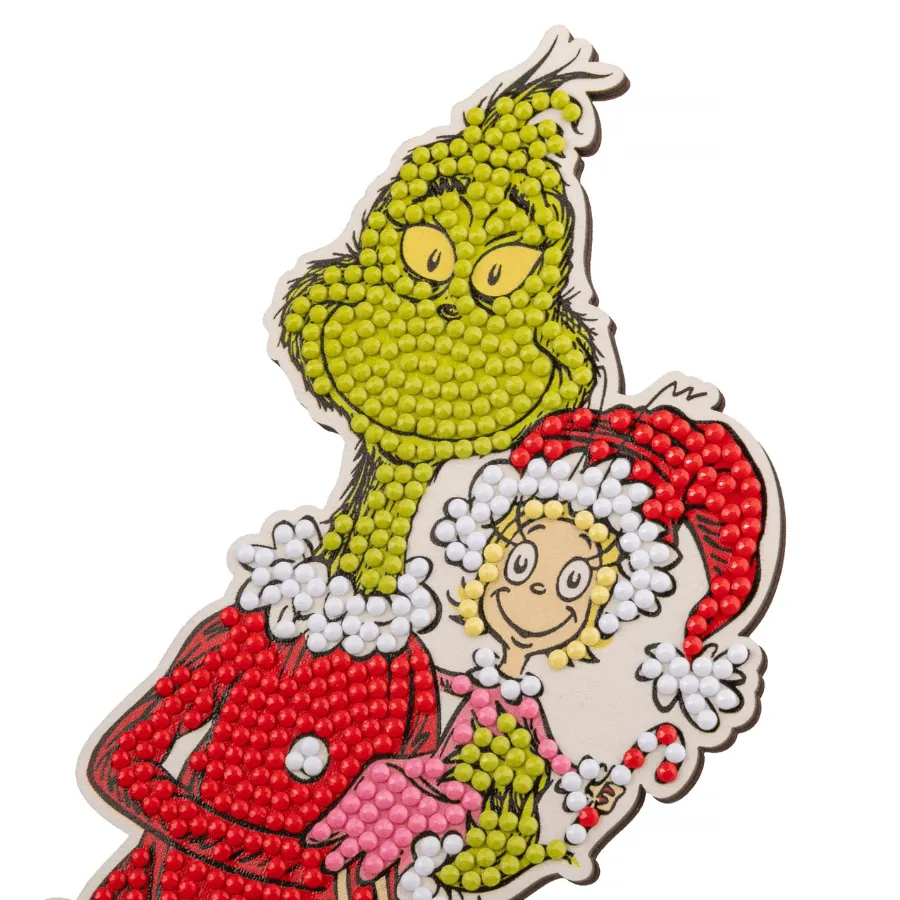 Craft Buddy Crystal Art Buddies Grinch figuur 25cm XL kerst