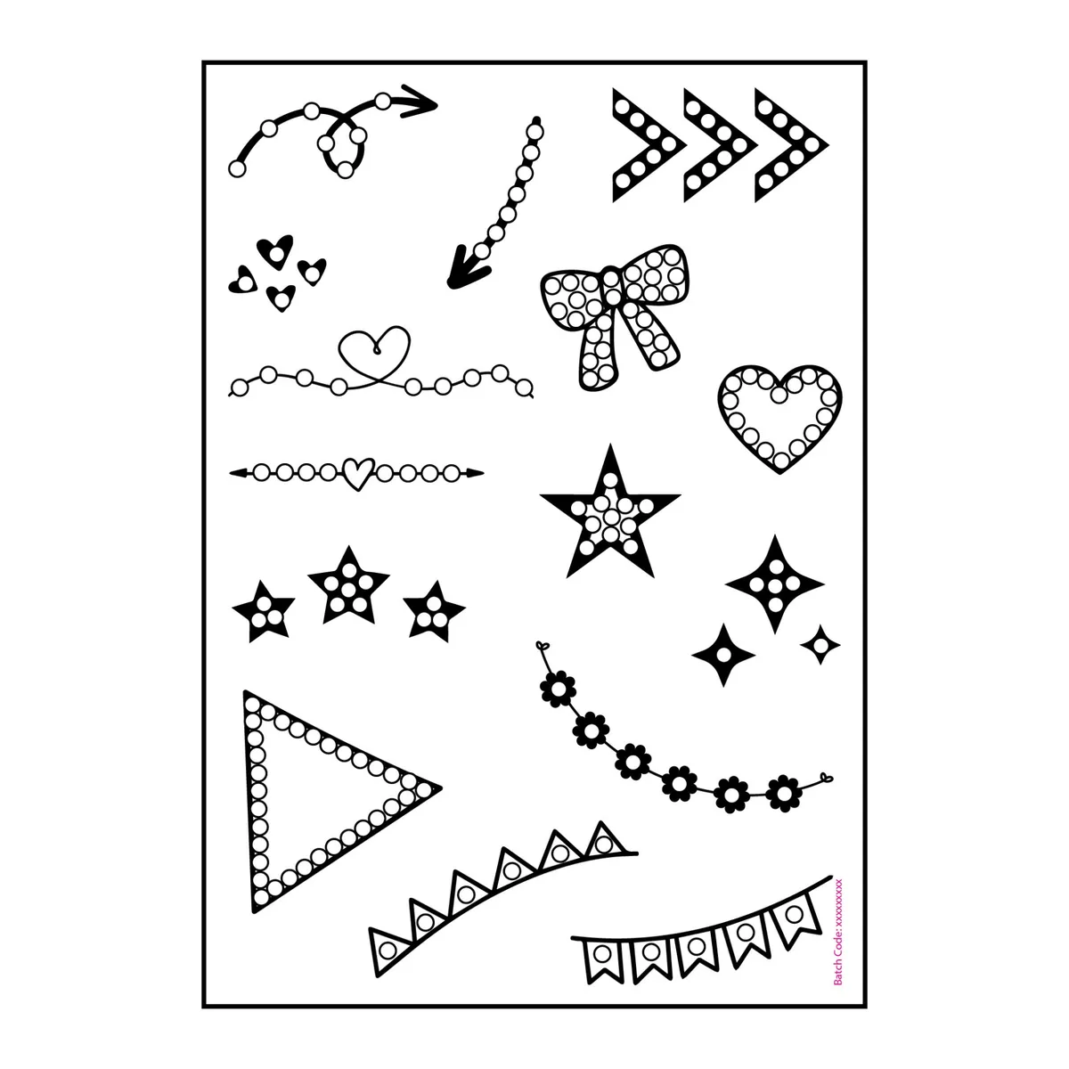 Craft Buddy Crystal Art Finishing Touches stempelset A6 polymeer