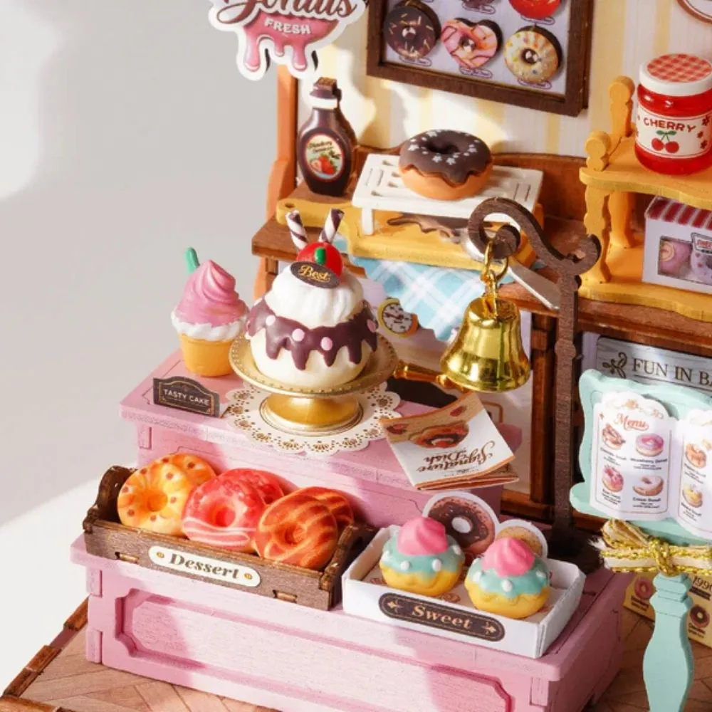 Figured'Art Sweetie donutwinkel miniatuurhuisje 3D puzzel 141-delig