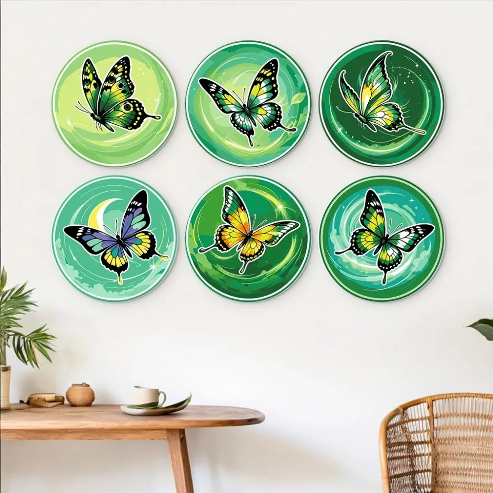 Figured'Art Mini Serie Smaragden vleugels schilderen op nummer Ø20cm 6x