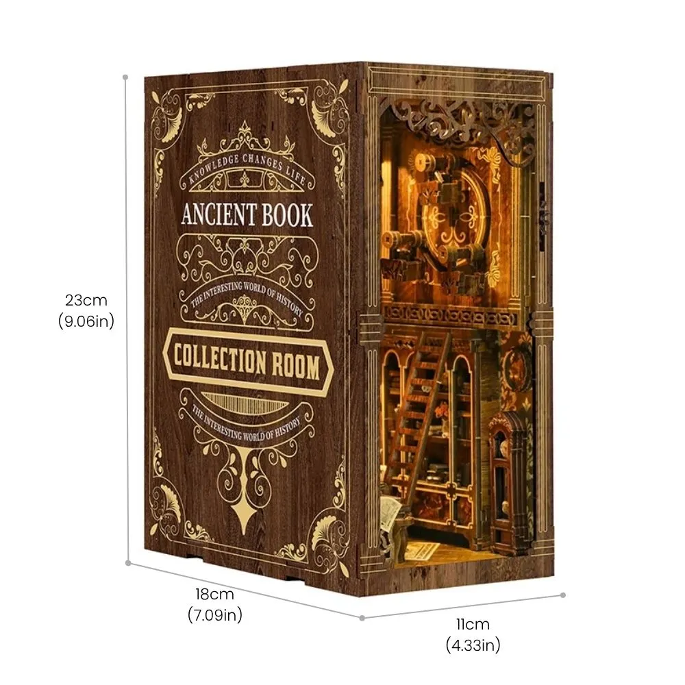 Figured'Art Book Nook Zaal van de Oude Boeken bouwpakket met led