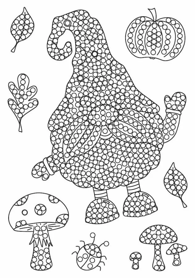 Craft Buddy Crystal Art Autumn Harvest Gnome stempelset 8 stuks
