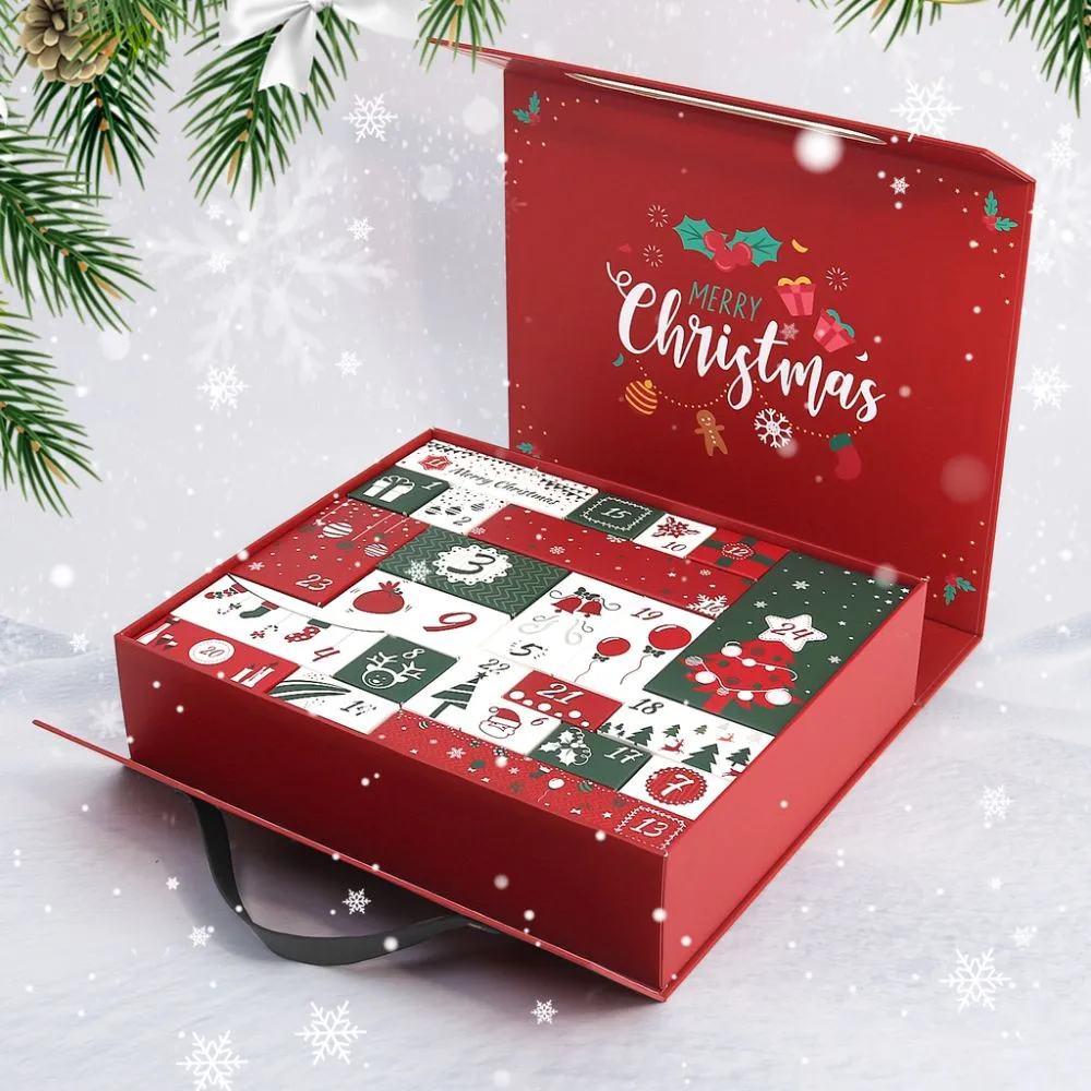 Figured'Art Adventskalender 2025 diamond painting rood 24 deurtjes