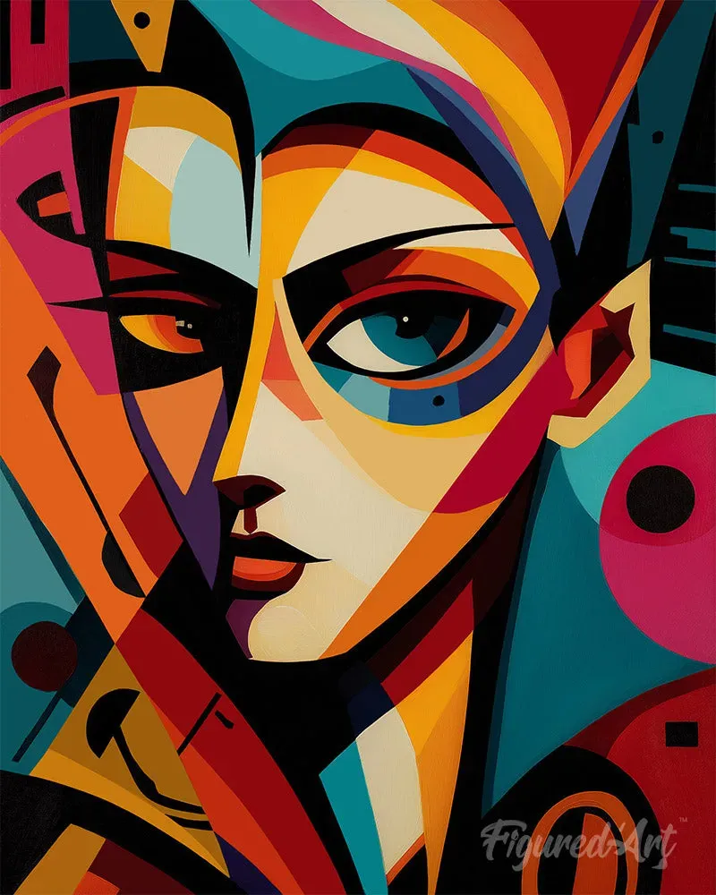 Figured'Art Gedurfd Abstract Portret canvas schilderen op nummer 40x50 cm