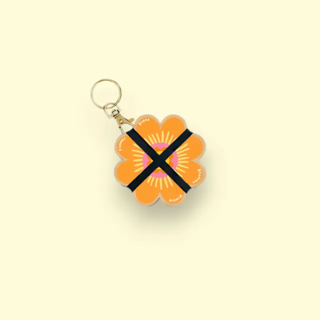 Studio Wald Keyring Flower Press O&P 2 bloemenpers mini print