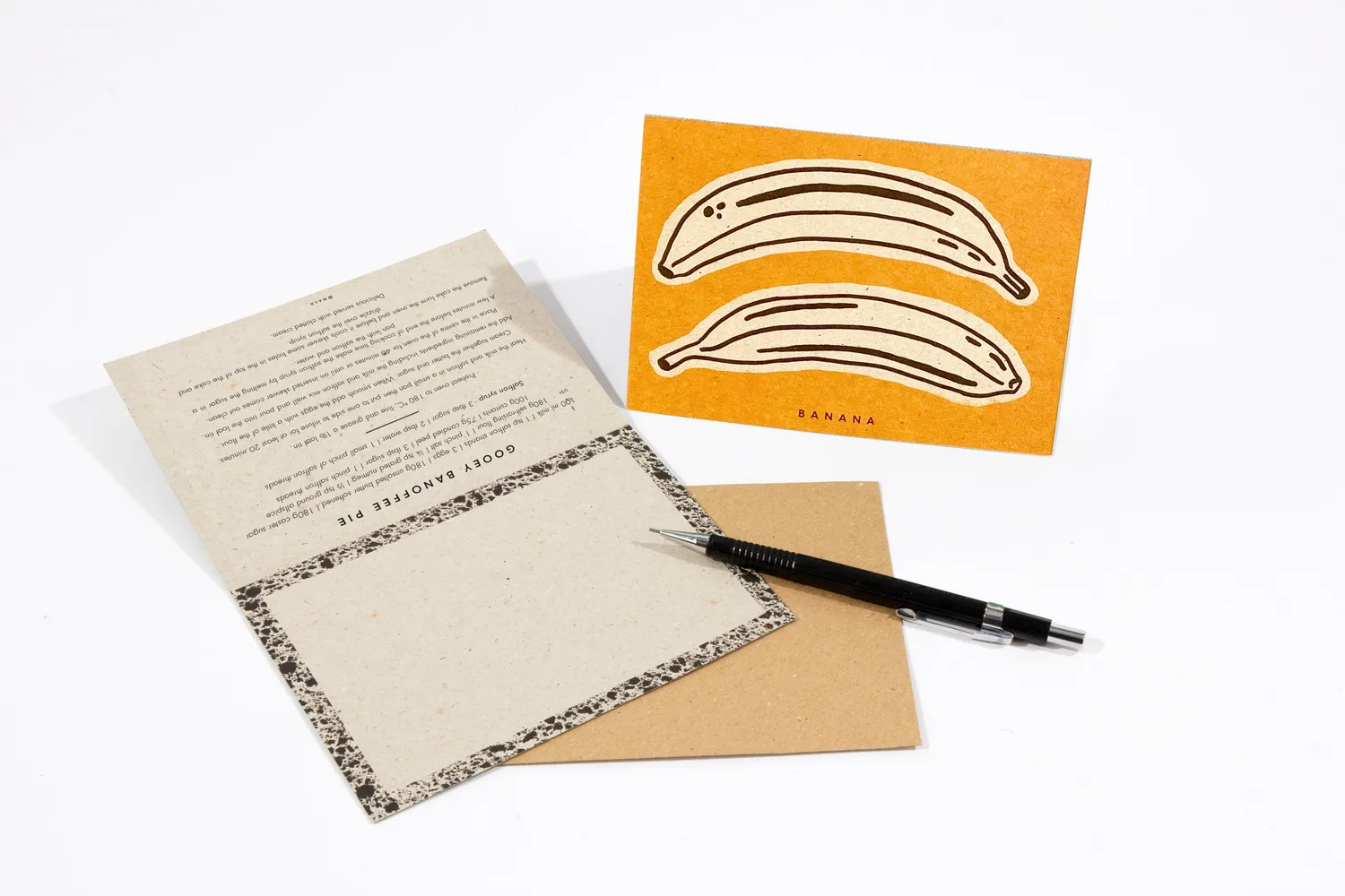 Studio Wald Fruit receptenkaarten A6 4 stuks met recept