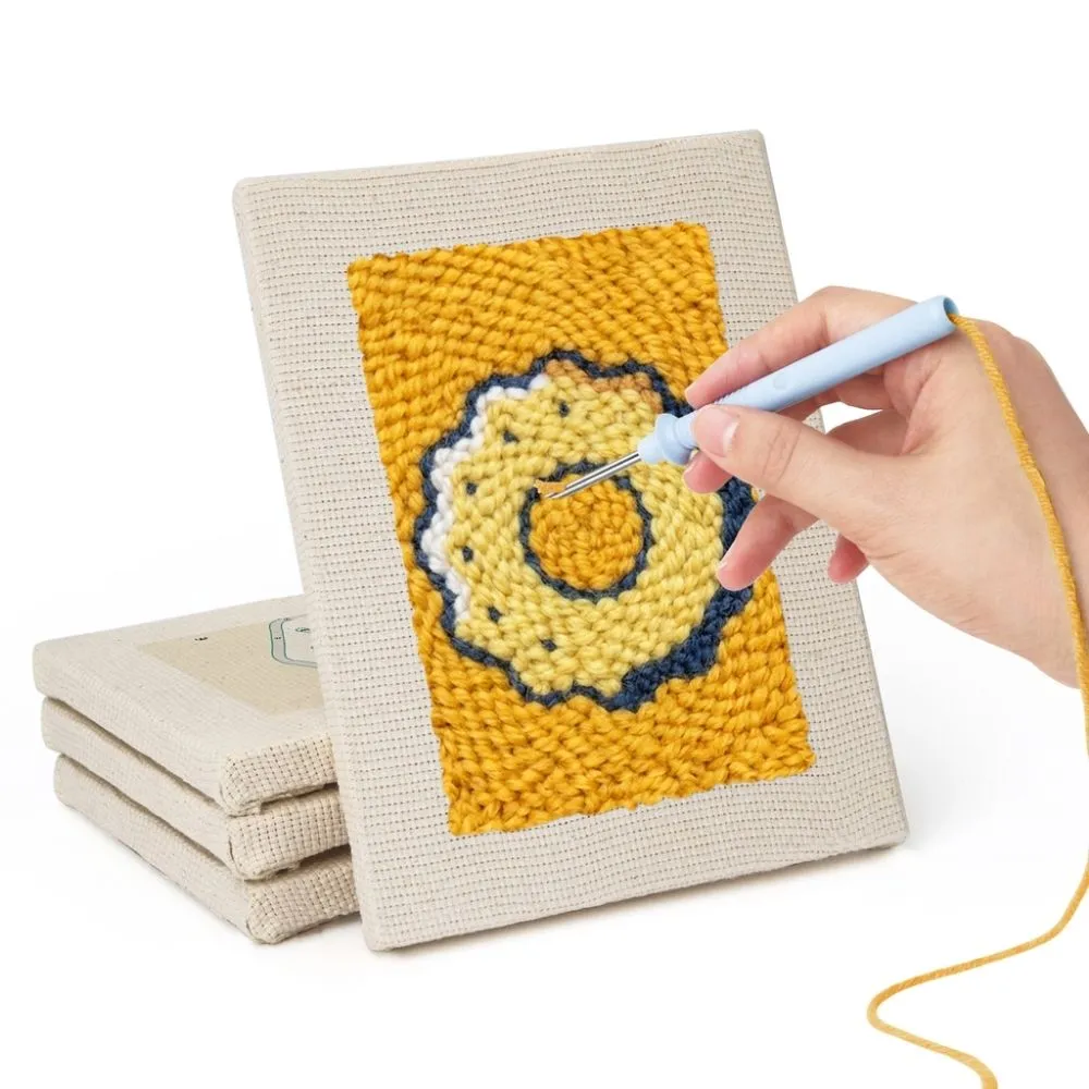 Figured'Art Smakelijke Delicatessen punch needle set 15x20 4 stuks