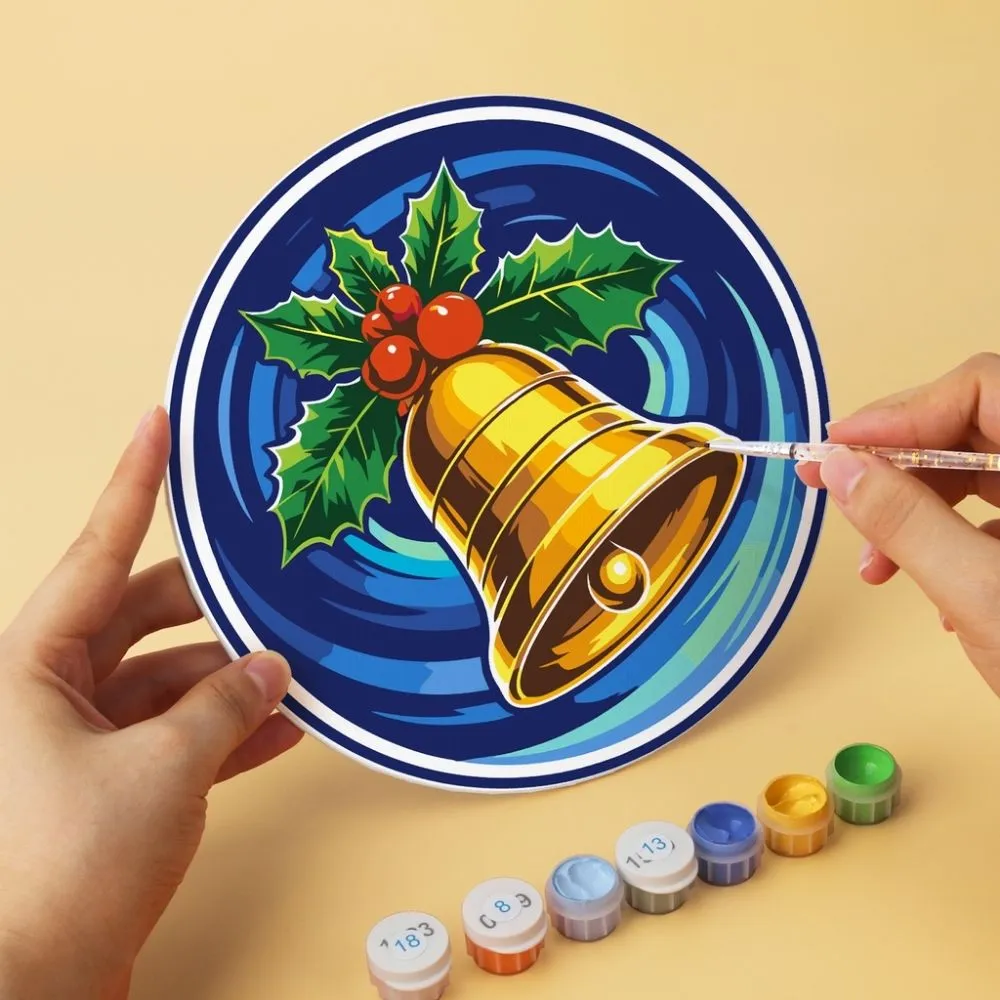Figured'Art Mini Winterwonderen schijven schilderen 6x Ø20cm kerst
