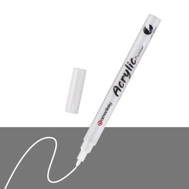 Figured'Art Acrylmarker Wit 0,7 mm voor nummers afdekken