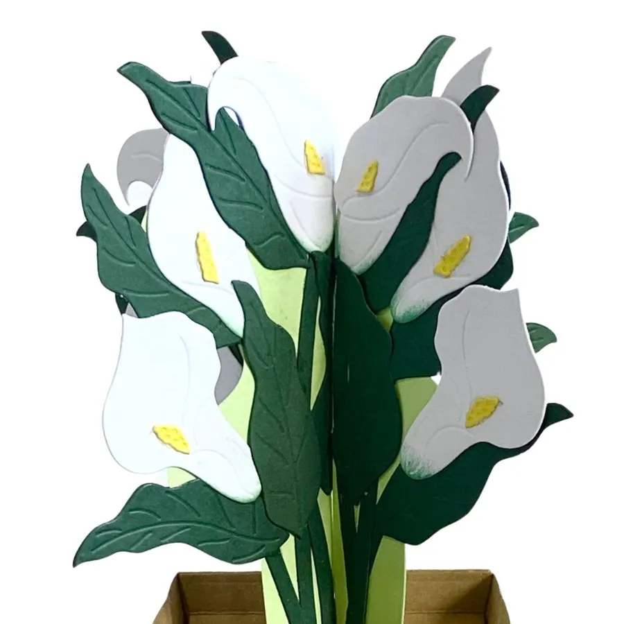 Craft Buddy Beautiful Bouquet Cala Lilies snijmallen 12-delig wit
