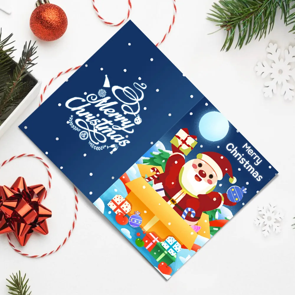 Figured'Art Serie 2 kerstkaarten schilderen op nummer set van 6
