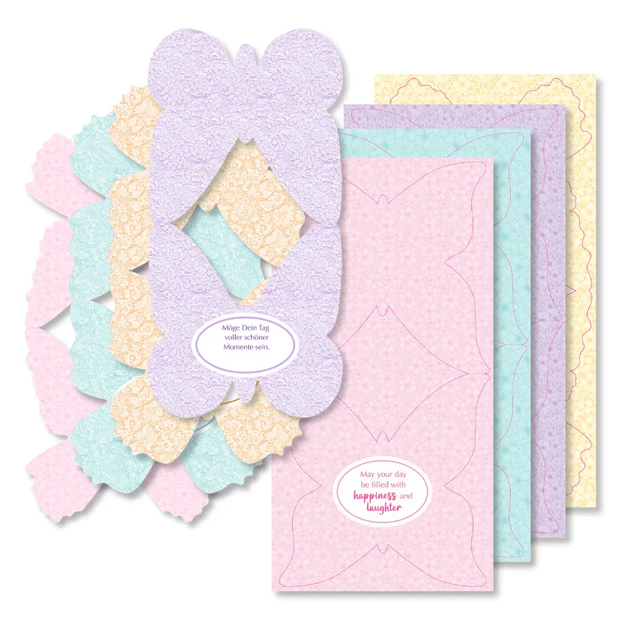 Craft Buddy Butterfly Shaped Card Collection kaarten 32 stuks
