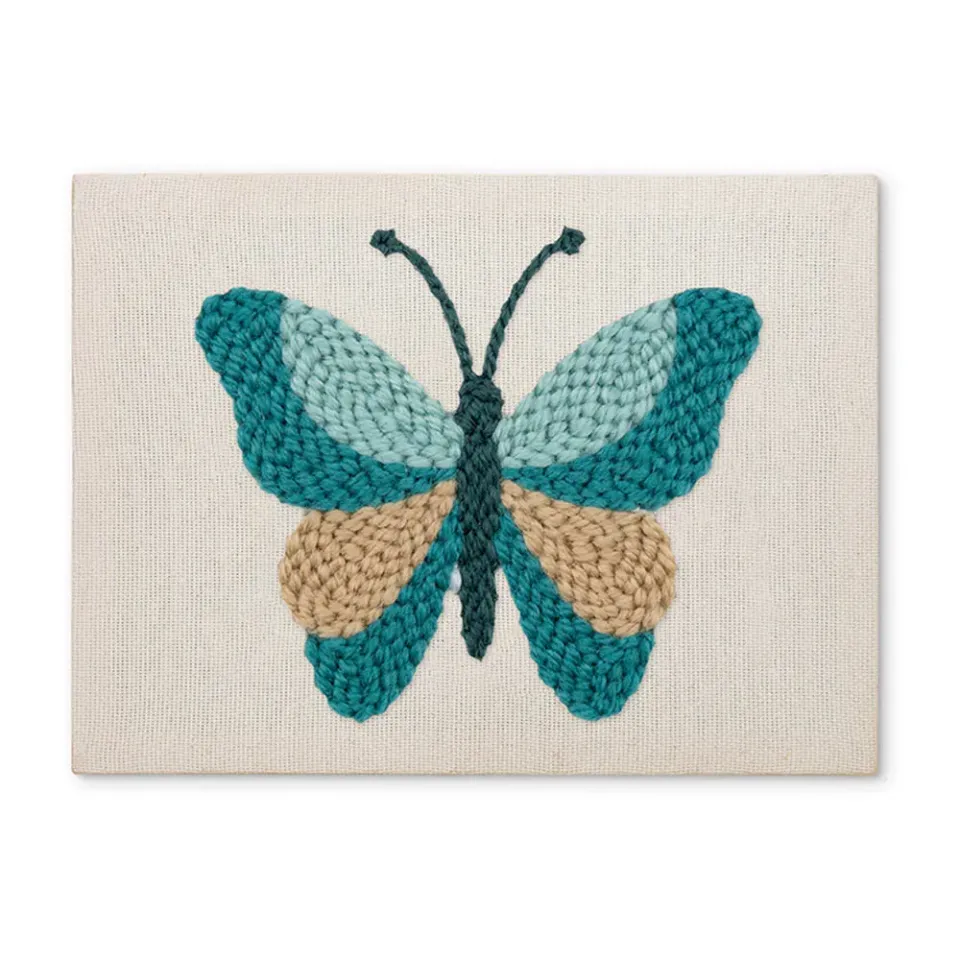 Figured'Art Kleuren in Vlucht punch needle pakket 20x30 cm frame