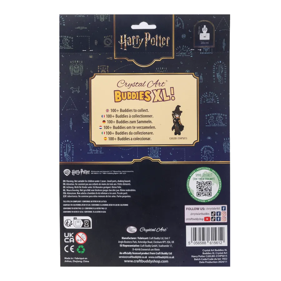 Craft Buddy Crystal Art Buddies XL Harry Potter figuur 25 cm