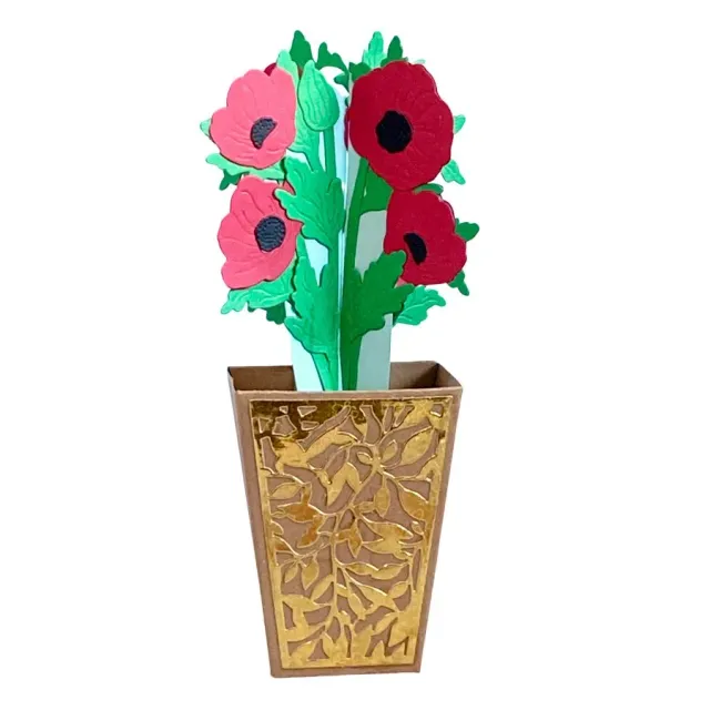 Craft Buddy Beautiful Bouquet Perfect Poppies snijmallen 18-delig