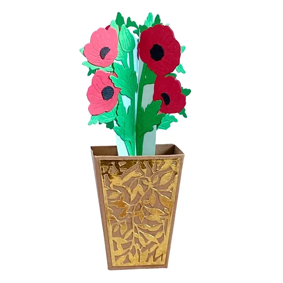 Craft Buddy Beautiful Bouquet Perfect Poppies snijmallen 18-delig