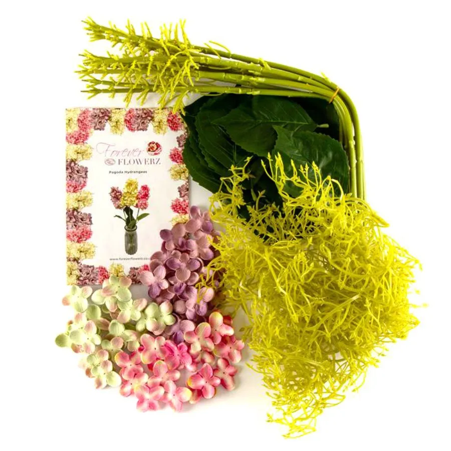Craft Buddy Forever Flowerz Pagoda Hortensia bloemenpakket 9 stelen