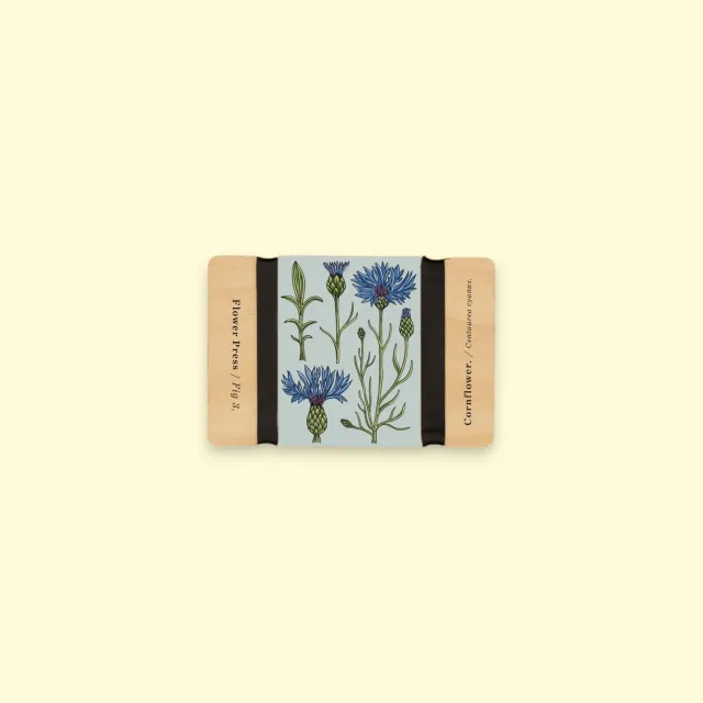 Studio Wald Pocket Flower Press Vintage Cornflower bloemenpers
