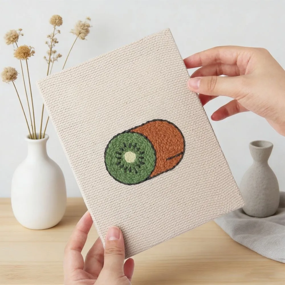 Figured'Art Fruitfeest 1 punch needle set 4 stuks 15x20 cm