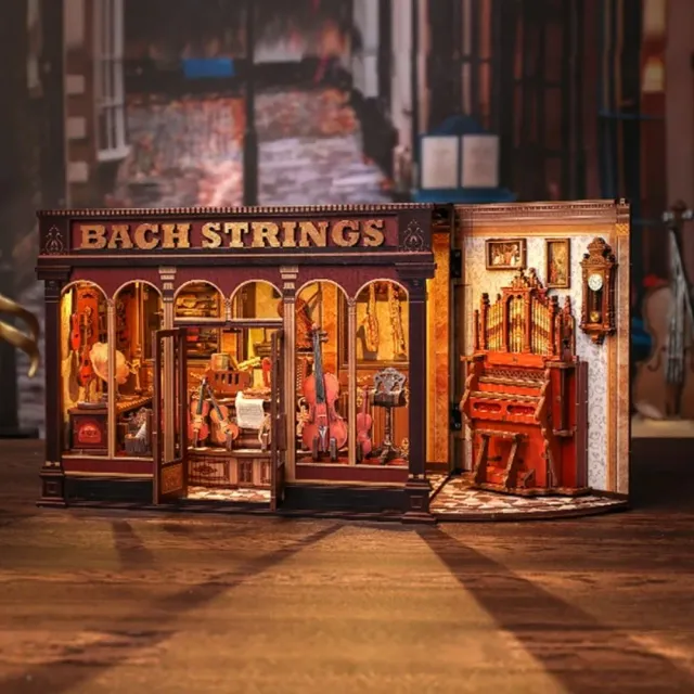 Figured'Art Bach Snaren Miniatuurhuisje 285 Delig met LED
