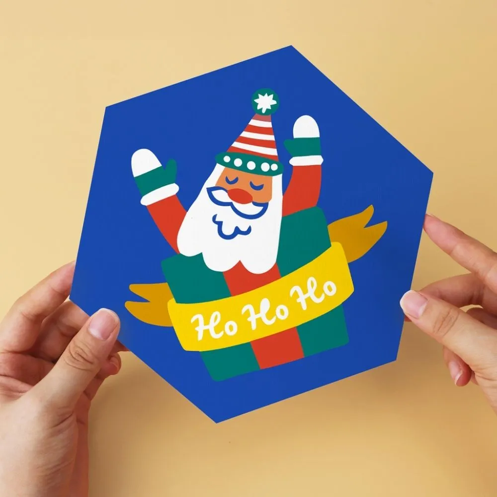 Figured'Art Ho Ho Feestdagen mini schilderen op nummer 6 stuks