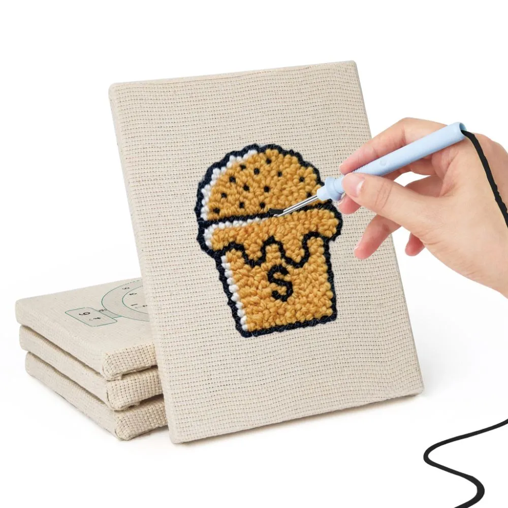 Figured'Art Dessertliefhebber punch needle set 4 stuks dessert