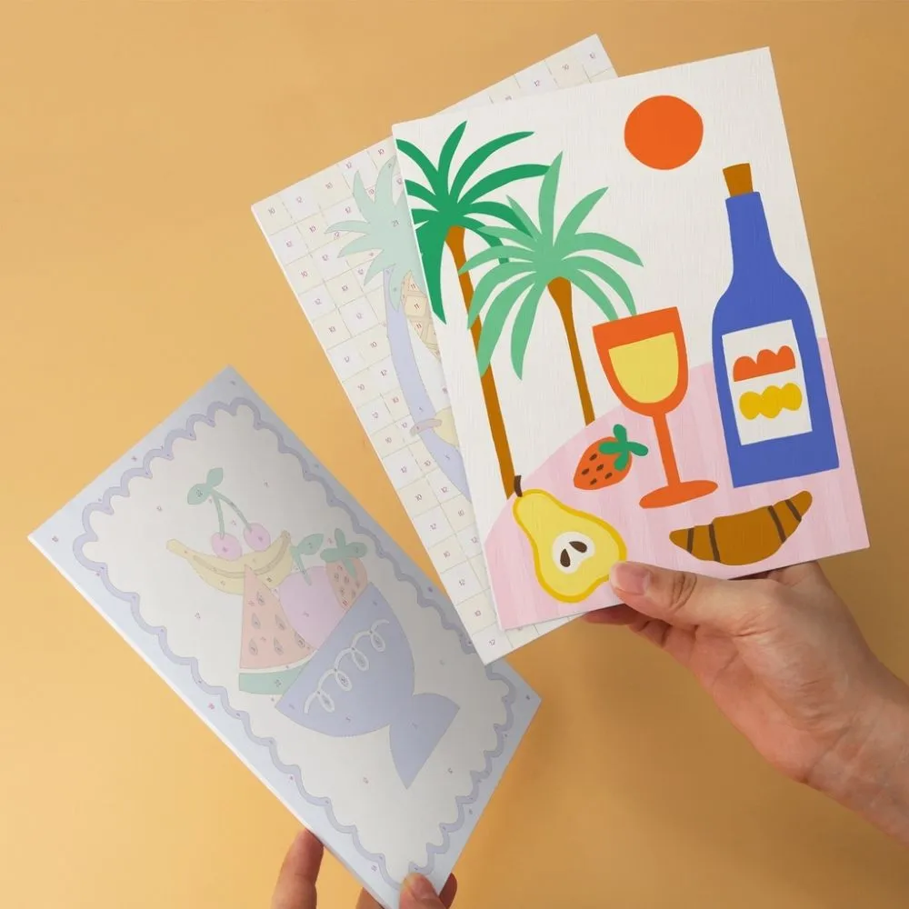 Figured'Art Mini Serie Zomermoodboard schilderen op nummer 6x 15x20cm zomer