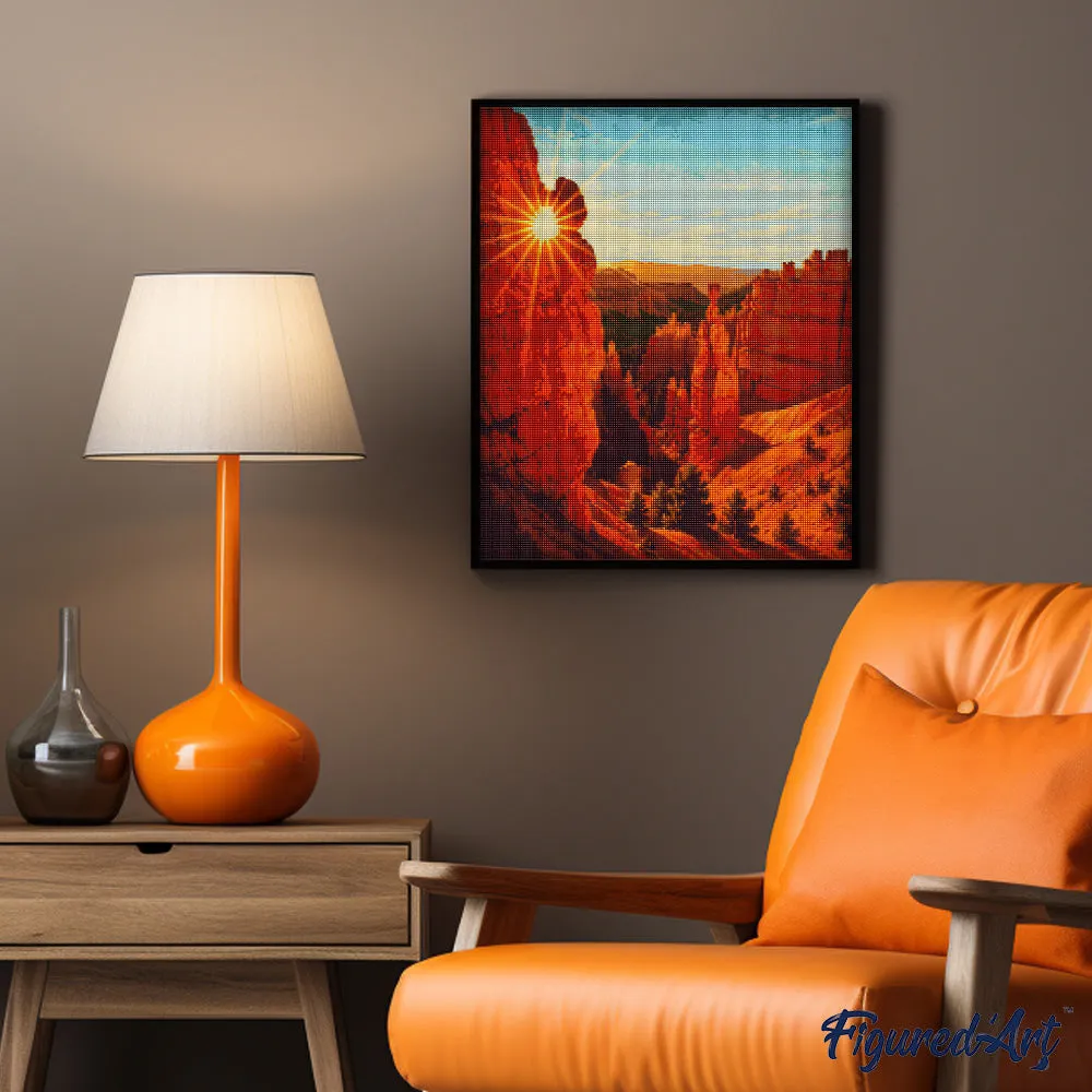 Figured'Art Bryce Canyon National Park diamond painting 20x25cm full drill