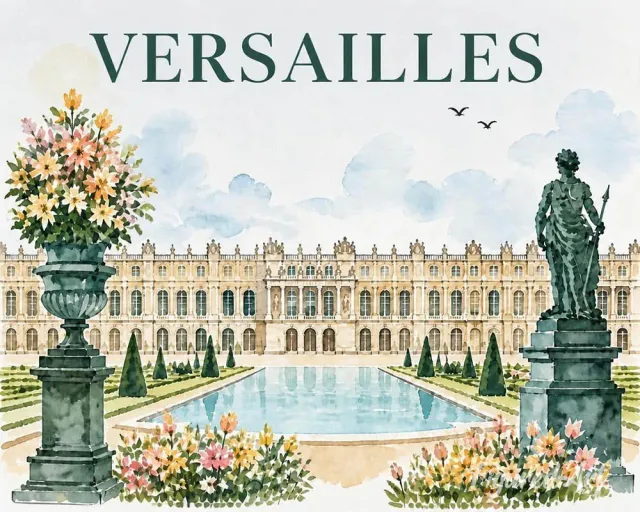 Figured'Art Paleis van Versailles schilderen op nummer 40x50cm