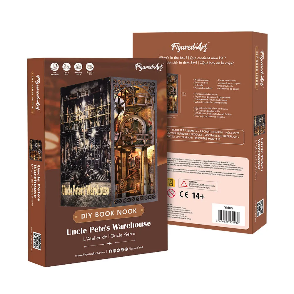 Figured'Art Oom Pete's Laboratorium Book Nook 18x11cm LED