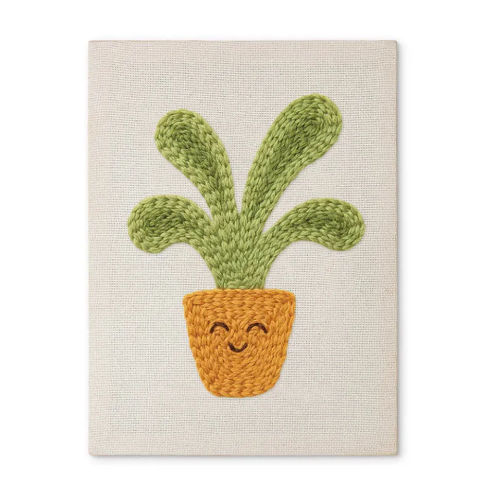 Figured'Art Bladrijke Vreugde punch needle 20x30cm met frame