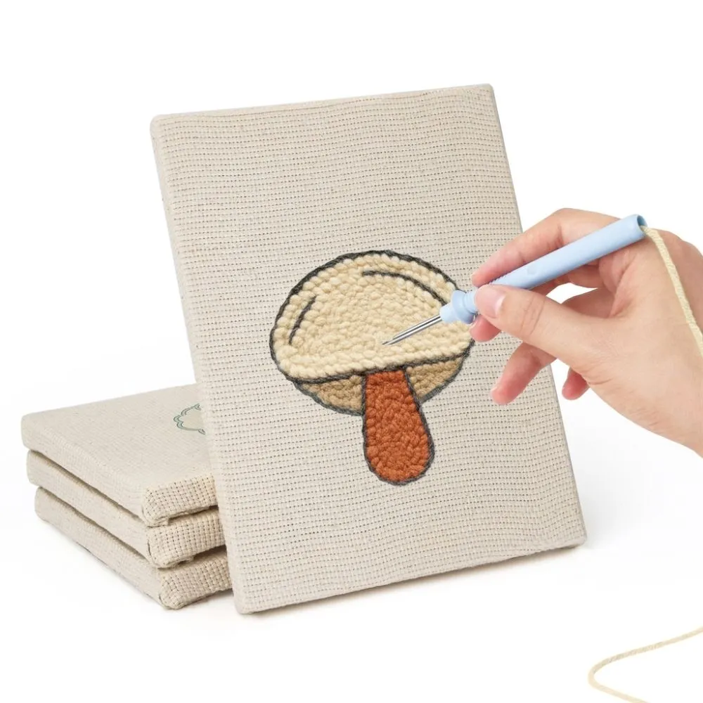 Figured'Art Rijkdom Natuur punch needle set 4 frames botanisch
