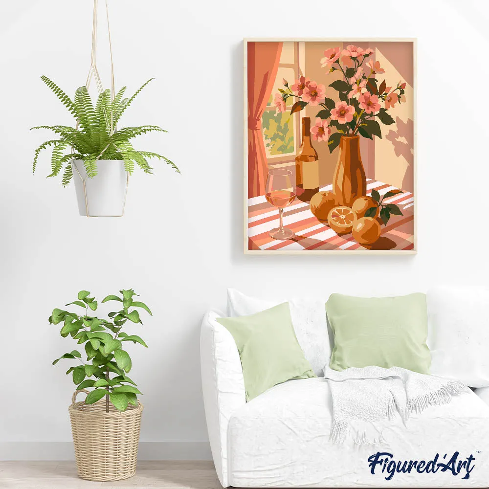 Figured'Art Citrus in bloei schilderen op nummer 40x50 cm