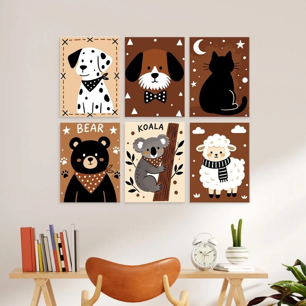 Figured'Art Knusse Maatjes Schilderen op Nummer 6x15x20cm
