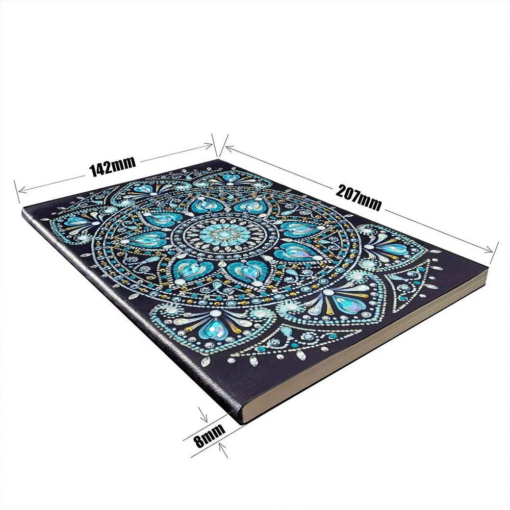 Figured'Art Blauwe Diamanten diamond painting boek A5 50 pagina's