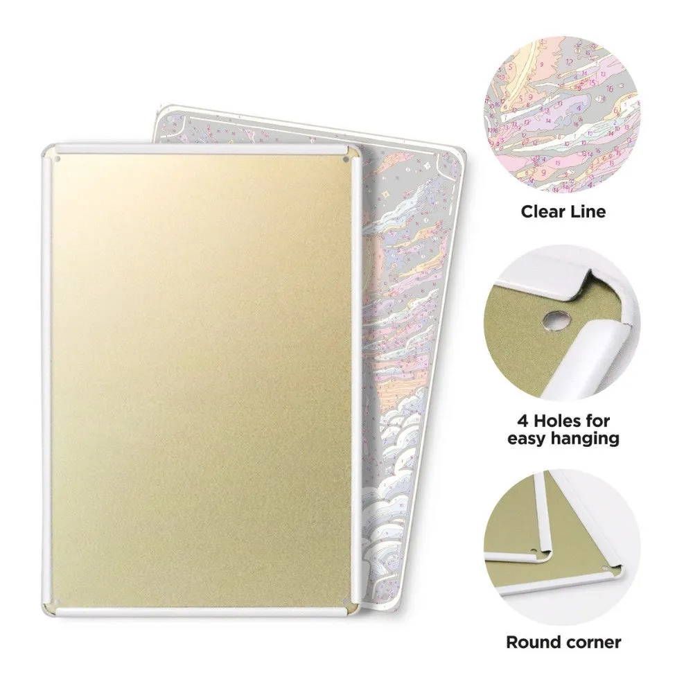 Figured'Art De Grappenmaker Halo en Wolken metalen poster 30x20cm