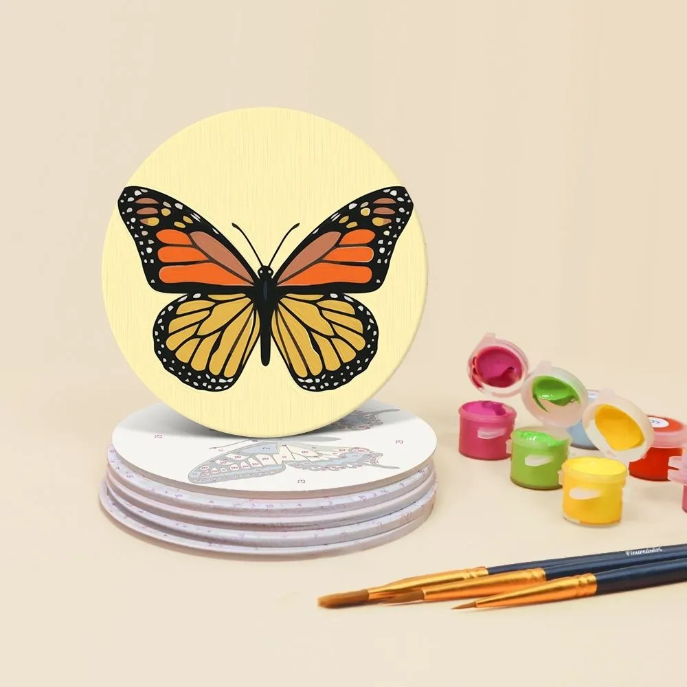 Figured'Art Vleugels van de Lente onderzetters 10 cm 6 stuks