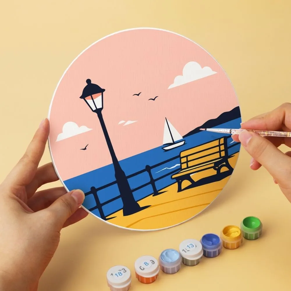 Figured'Art Mini Plekken om te ontdekken schilderen op nummer Ø20cm 6 stuks