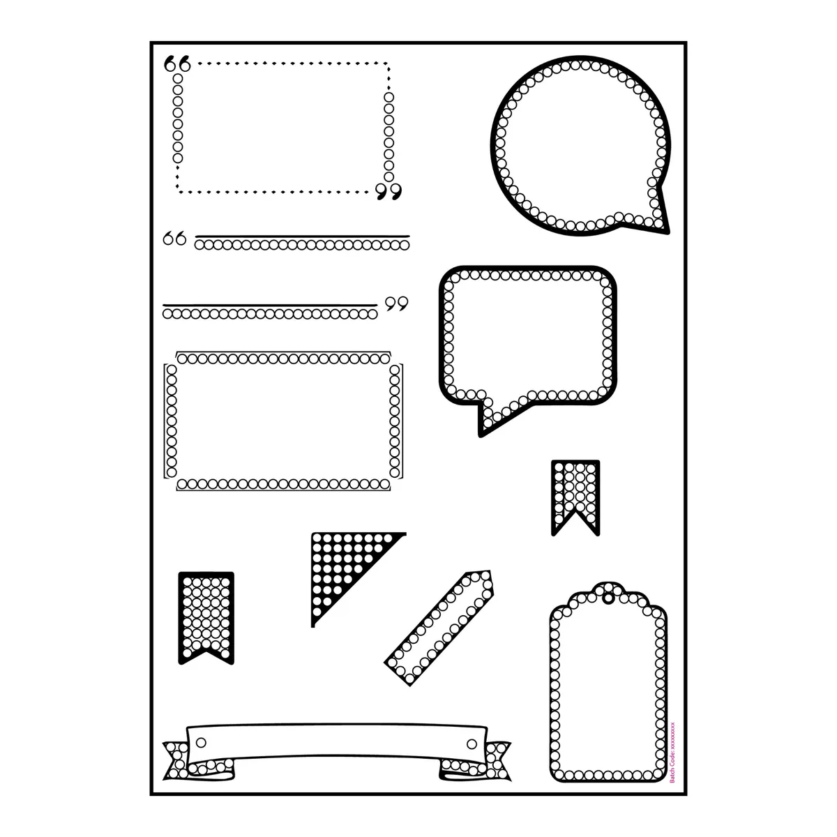 Craft Buddy Crystal Art Quotes & Tags stempelset A5 scrapbook