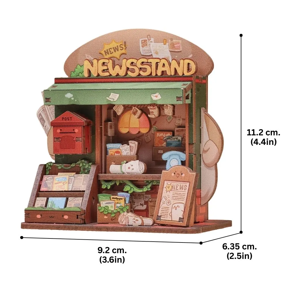 Figured'Art Kleine Krantenkiosk miniatuurhuisje 50 delen