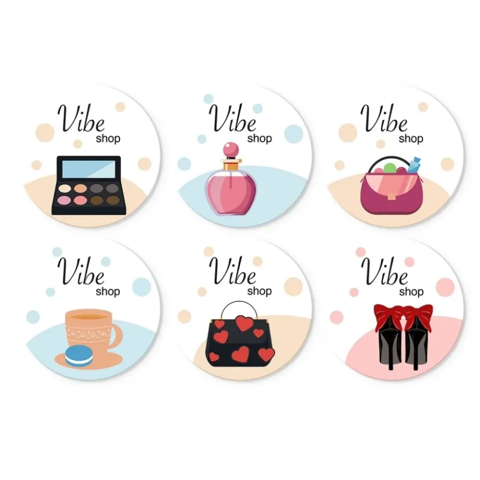 Figured'Art Kleine luxe mini schilderen op nummer 6x Ø20 cm
