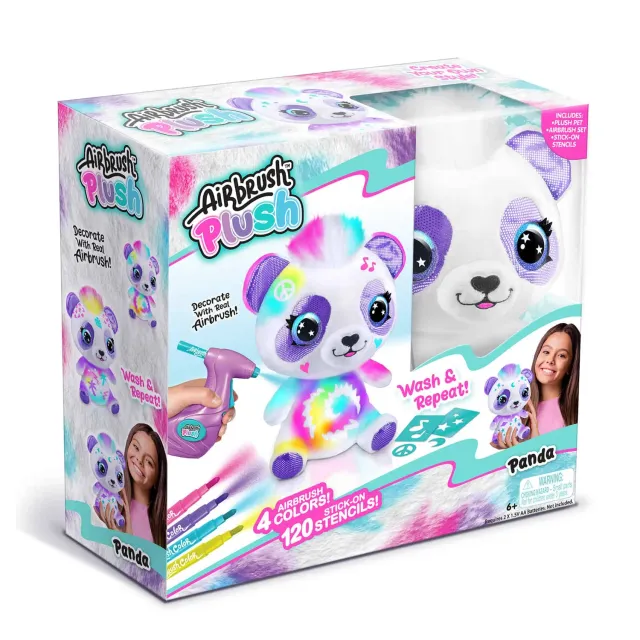 Canal Toys Airbrush Plush Panda knuffel washbaar