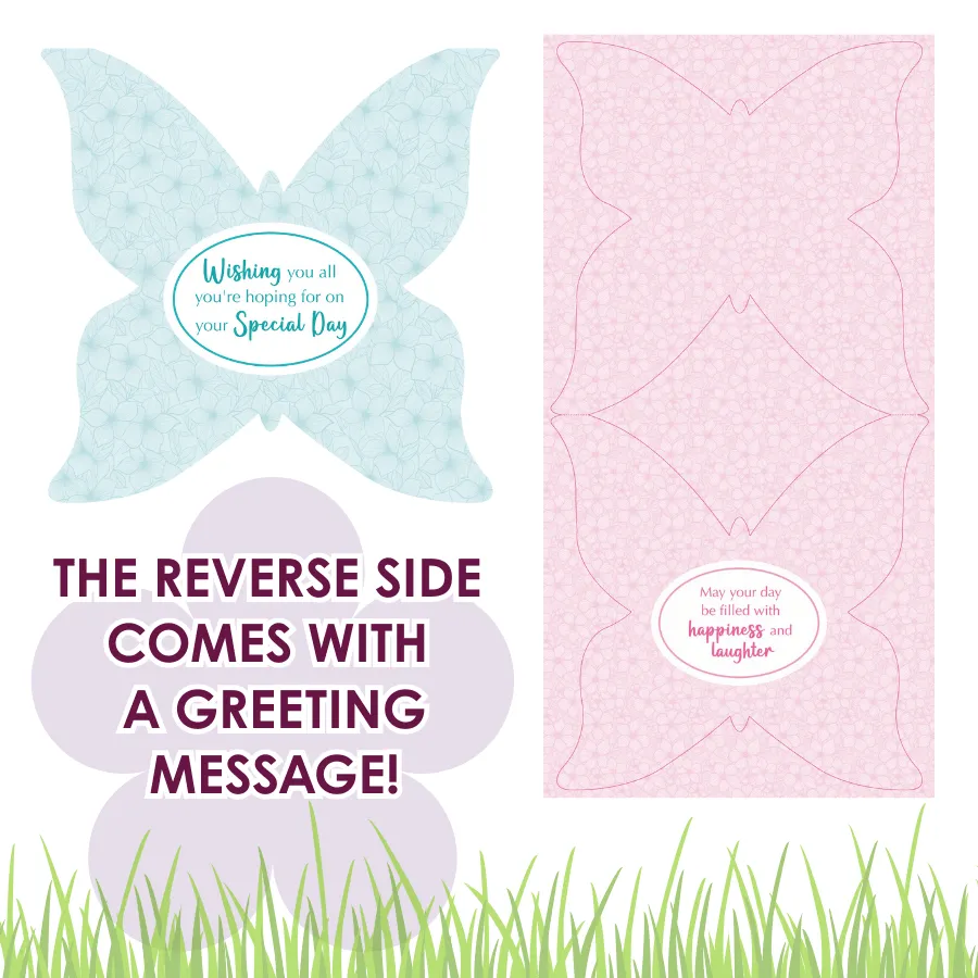 Craft Buddy Butterfly Shaped Card Collection kaarten 32 stuks