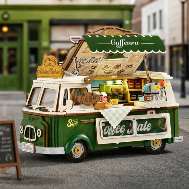 Figured'Art Leo’s Koffiewagen 3D Puzzel 189 Stukjes