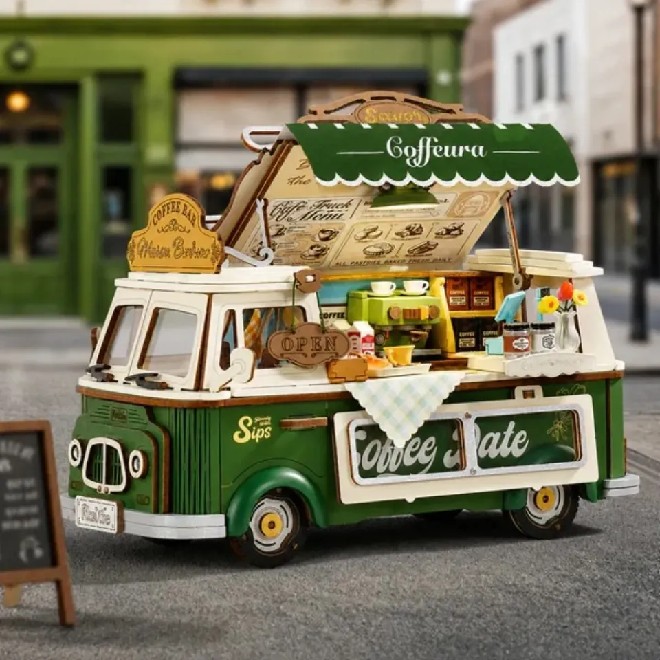 Figured'Art Leo’s Koffiewagen 3D Puzzel 189 Stukjes