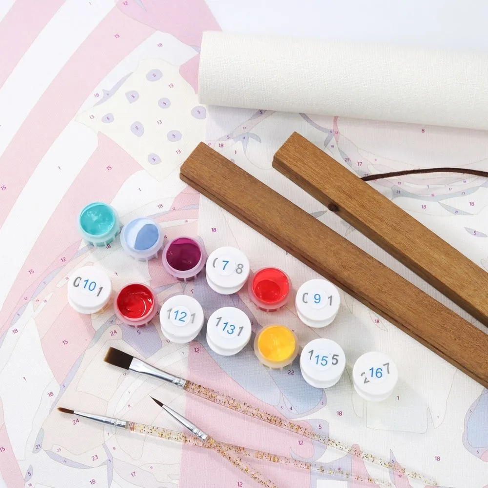 Figured'Art Sterren-Guirlande schilderen op nummer banner 20x120cm