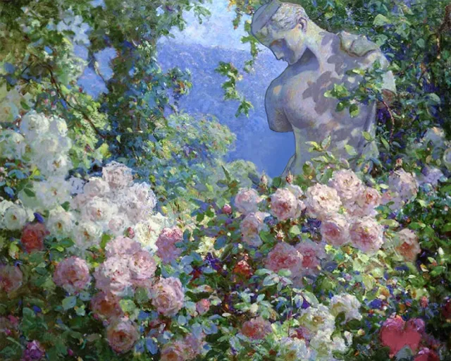 Figured'Art Psyche in the Garden diamond painting 40x50cm bloemen