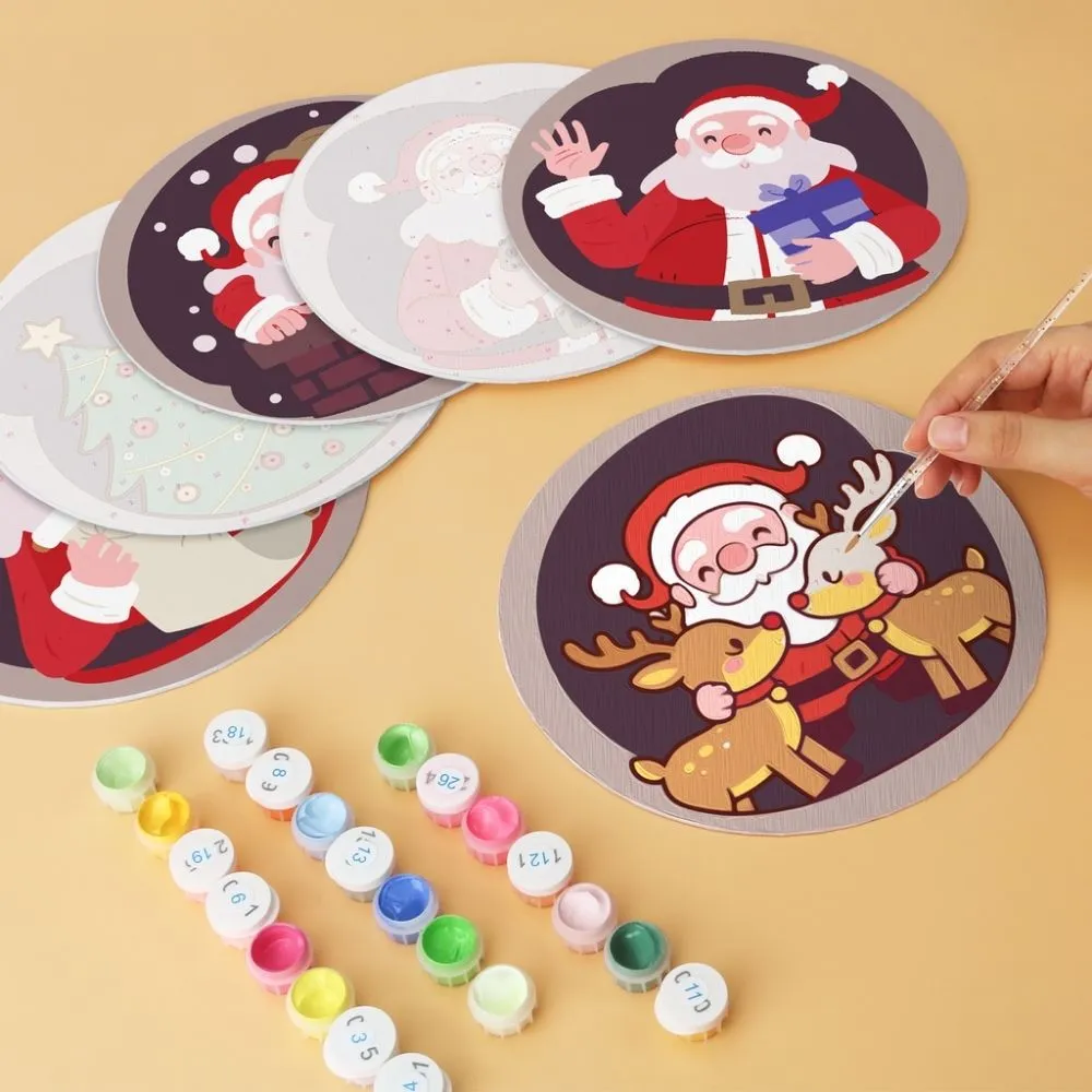 Figured'Art Mini Vrolijk en Zoet schilderen op nummer 6x Ø20cm